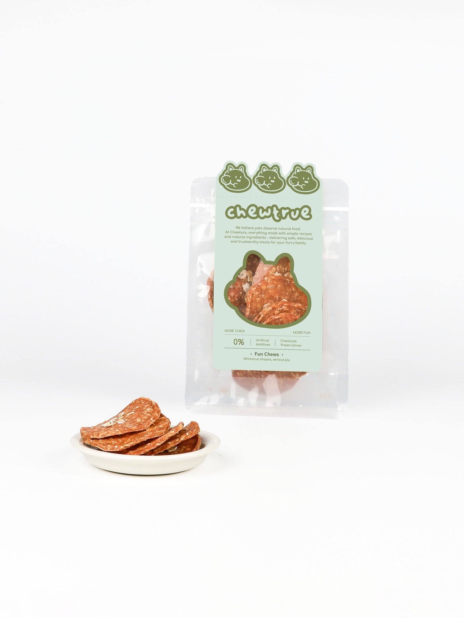 chewtrue chicken oat yam patties