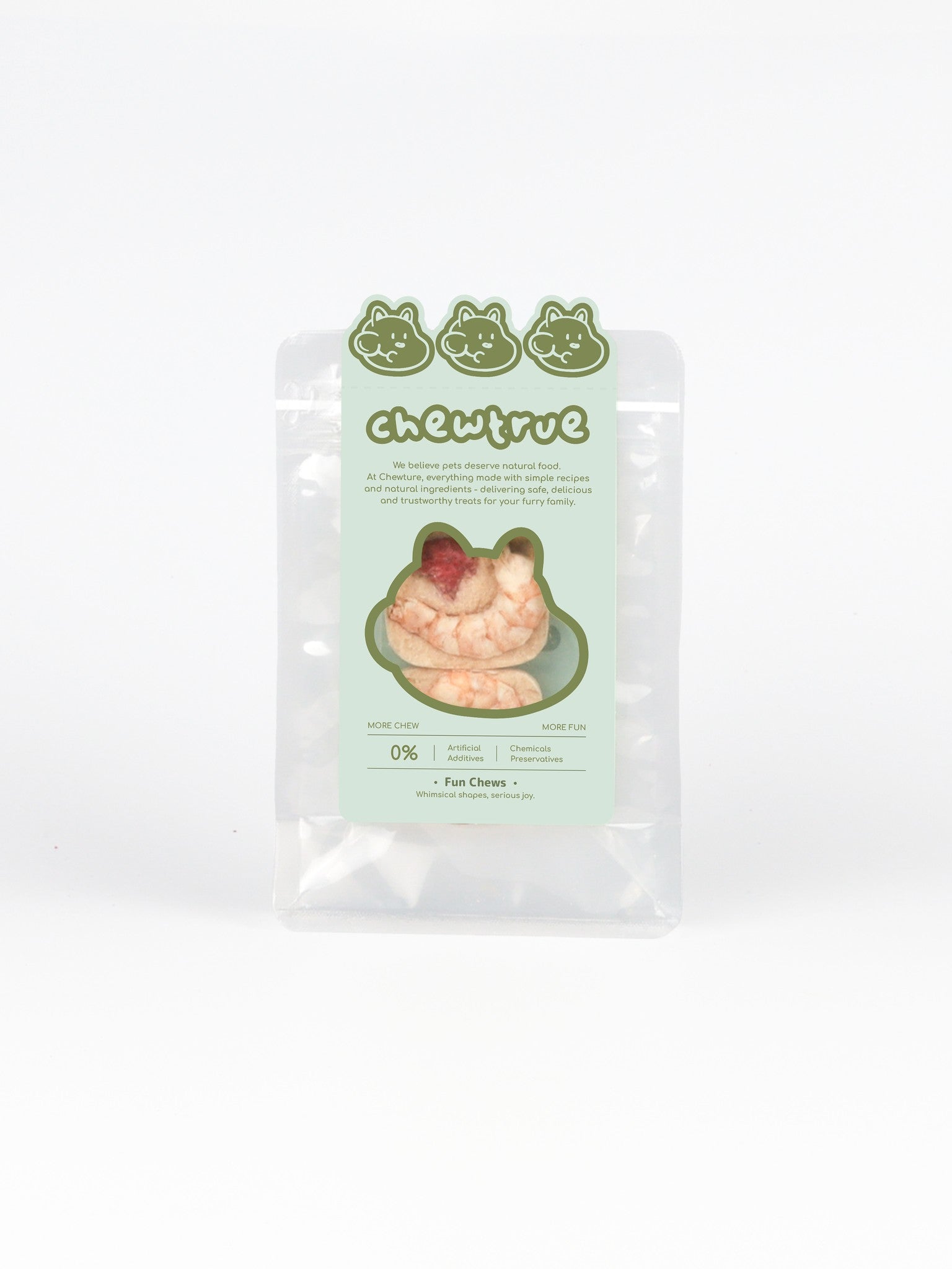 chewtrue chicken shrimp patties raspberry