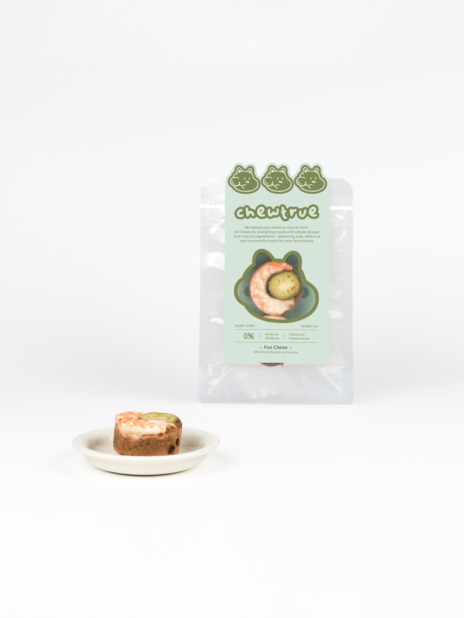 chewtrue goose shrimp patties seabuckthorn kiwi