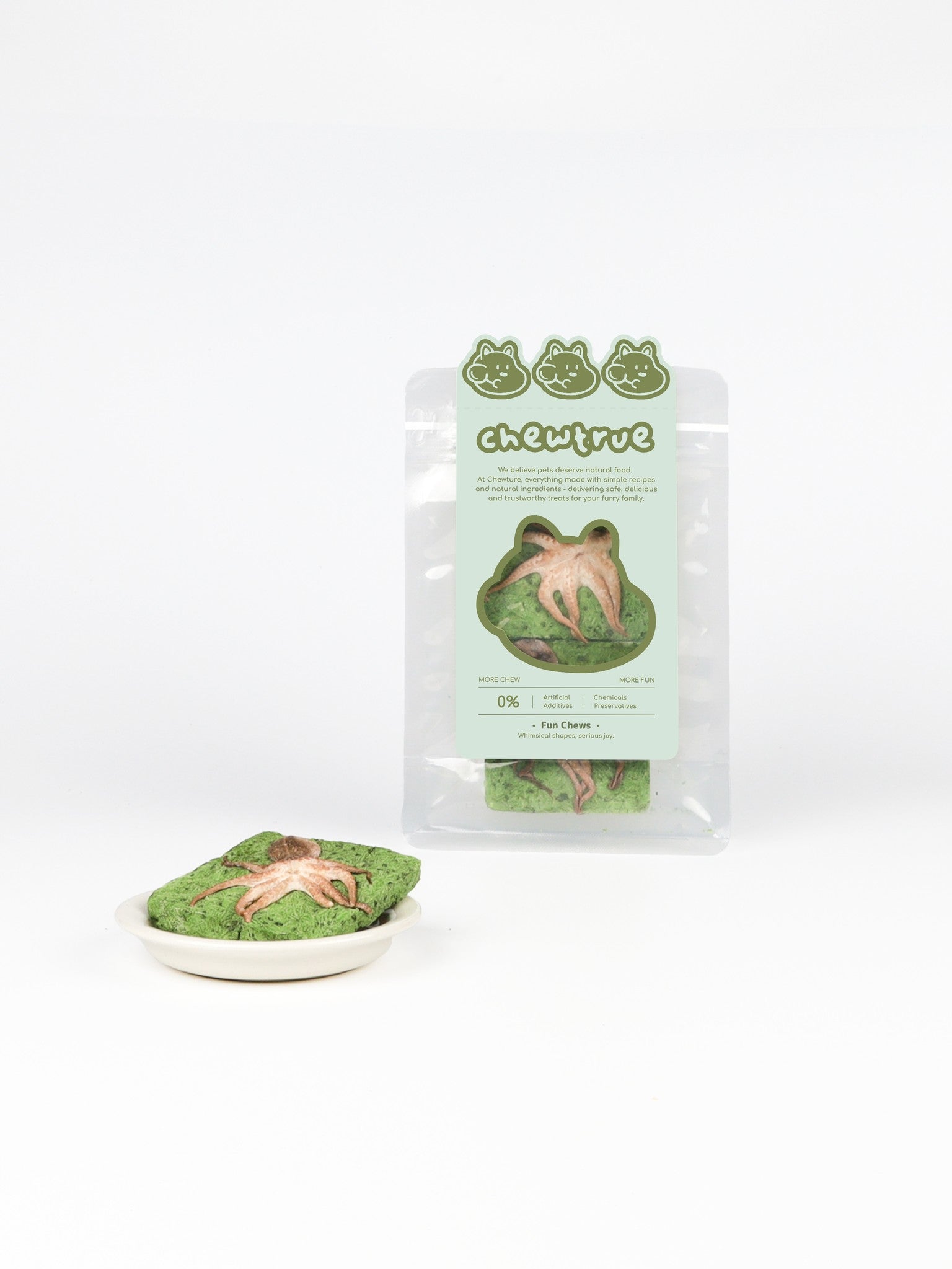 chewtrue octopus kale patties